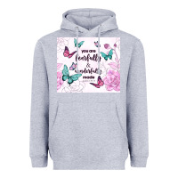 Heather Grey you are fearfully and wonderfully made Heavyweight Hoodie - TumblerDesignByShophia