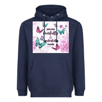 Navy you are fearfully and wonderfully made Heavyweight Hoodie - TumblerDesignByShophia
