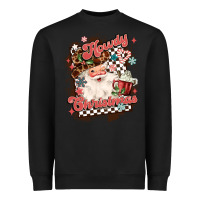 Black western howdy christmas Heavyweight Sweatshirt - MaliasSmallBusiness