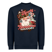 Navy western howdy christmas Heavyweight Sweatshirt - MaliasSmallBusiness