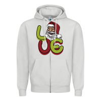 Dove Grey Love Christmas Zipper Hoodie - Bettercallsaul