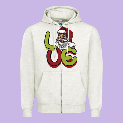 Love Christmas Zipper Hoodie Designed By Bettercallsaul