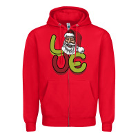 Red Love Christmas Zipper Hoodie - Bettercallsaul