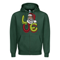 Sports Green Love Christmas Zipper Hoodie - Bettercallsaul