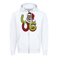 White Love Christmas Zipper Hoodie - Bettercallsaul