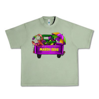 Oil Green mardi grass umbrella with truck Urban Heavy Tee - AdoDesignShop