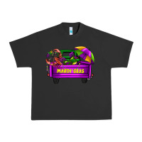 Pigment Black mardi grass umbrella with truck Urban Heavy Tee - AdoDesignShop