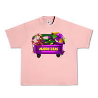 Salmon mardi grass umbrella with truck Urban Heavy Tee - AdoDesignShop