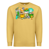Antique Gold Football coffee cups Premium Sweatshirt - HowdyJamesFarm