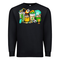 Black Football coffee cups Premium Sweatshirt - HowdyJamesFarm