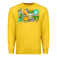 Lemon Football coffee cups Premium Sweatshirt - HowdyJamesFarm