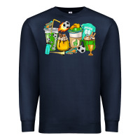Navy Football coffee cups Premium Sweatshirt - HowdyJamesFarm