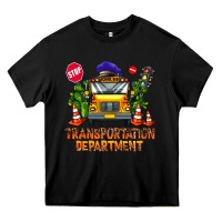 Black transportation department Heavy Core Tee - AdoDesignShop