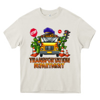 Cream transportation department Heavy Core Tee - AdoDesignShop