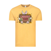 Vintage Mustard howdy easter Vintage Tee - MaliasSmallBusiness