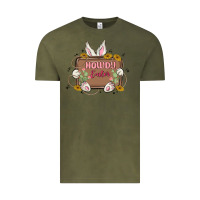 Vintage Olive howdy easter Vintage Tee - MaliasSmallBusiness