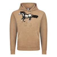 Vintage Coffee American Paint Horse Vintage Hoodie - LillyAllenDesigns