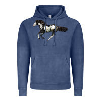 Vintage Denim American Paint Horse Vintage Hoodie - LillyAllenDesigns