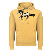 Vintage Mustard American Paint Horse Vintage Hoodie - LillyAllenDesigns