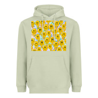 Matcha retro smiley faces Heavyweight Hoodie - TumblerDesignByShophia