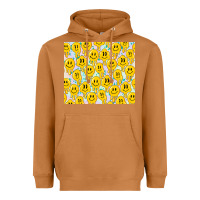 Retro Smiley Faces Heavyweight Hoodie | Teevron