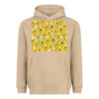 Mushroom retro smiley faces Heavyweight Hoodie - TumblerDesignByShophia