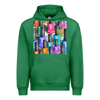 Emerald colorful nail polish seamless pattern bbs Urban Hoodie - BundleAndBundleShop