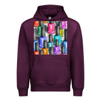 Mauve Wine colorful nail polish seamless pattern bbs Urban Hoodie - BundleAndBundleShop