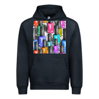 Navy colorful nail polish seamless pattern bbs Urban Hoodie - BundleAndBundleShop