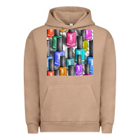 Pigment Burro colorful nail polish seamless pattern bbs Urban Hoodie - BundleAndBundleShop