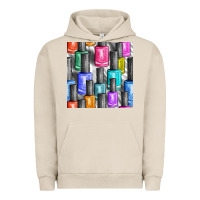 Pigment French Oak colorful nail polish seamless pattern bbs Urban Hoodie - BundleAndBundleShop