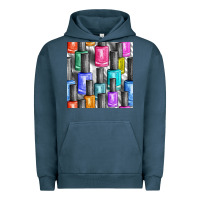 Pigment Midnight Navy colorful nail polish seamless pattern bbs Urban Hoodie - BundleAndBundleShop