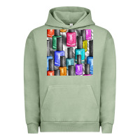 Pigment Oil Green colorful nail polish seamless pattern bbs Urban Hoodie - BundleAndBundleShop