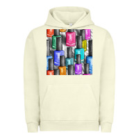 Pigment Pistachio colorful nail polish seamless pattern bbs Urban Hoodie - BundleAndBundleShop