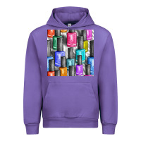 Tulip colorful nail polish seamless pattern bbs Urban Hoodie - BundleAndBundleShop
