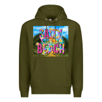 Army Green salty beach Premium Hoodie - TumblerDesignByShophia
