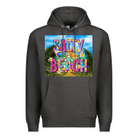 Charcoal Heather salty beach Premium Hoodie - TumblerDesignByShophia