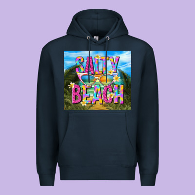 Salty Beach Premium Hoodie Designed By Tumblerdesignbyshophia