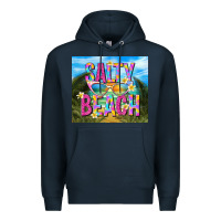 Navy salty beach Premium Hoodie - TumblerDesignByShophia