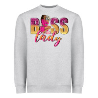 Boss Lady Afro Woman Heavyweight Sweatshirt | Teevron