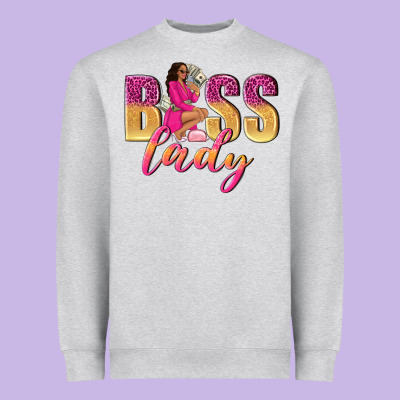 Boss Lady Afro Woman Heavyweight Sweatshirt Designed By Nancycooperartshop