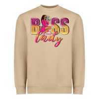 Mushroom boss lady afro woman Heavyweight Sweatshirt - NancyCooperArtShop
