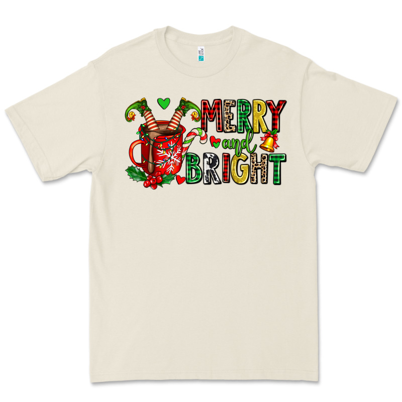 Merry And Bright Premium Tee by AdoDesignShop | Teevron