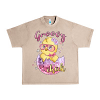 French Oak groovy chick easter Urban Heavy Tee - MaliasSmallBusiness
