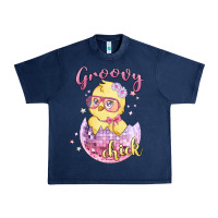 Navy groovy chick easter Urban Heavy Tee - MaliasSmallBusiness