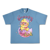Pebble Blue groovy chick easter Urban Heavy Tee - MaliasSmallBusiness