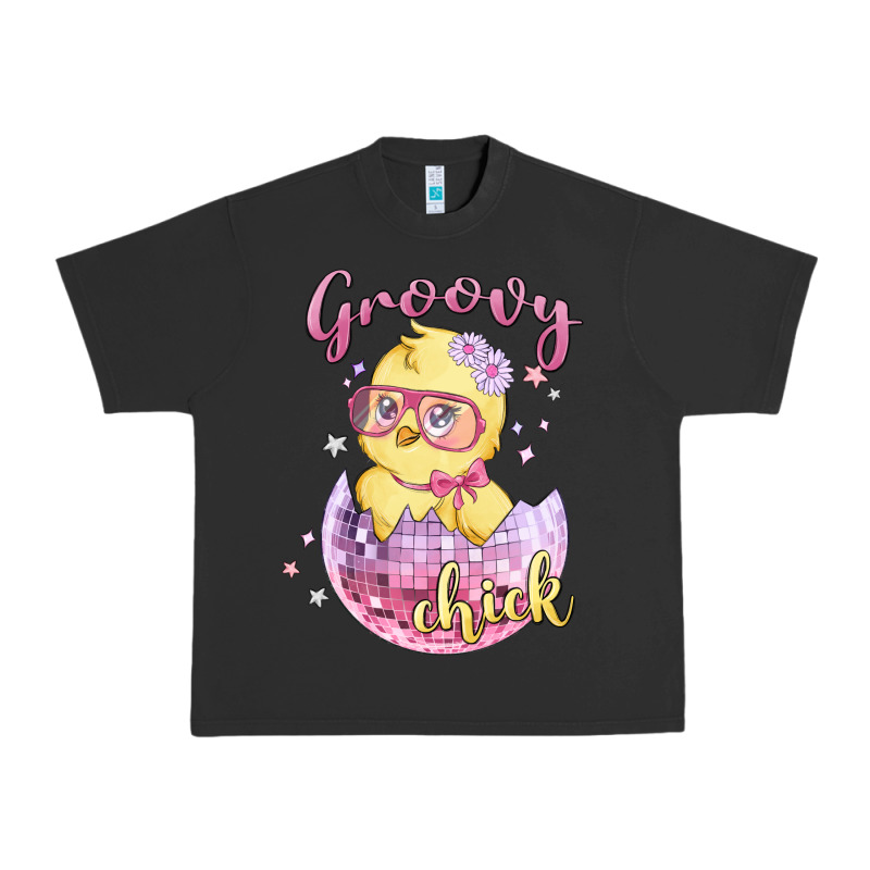 Groovy Chick Easter Urban Heavy Tee by MaliasSmallBusiness | Teevron
