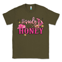 Army Green howdy honey Classic Tee - MaliasSmallBusiness