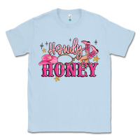 Dusty Blue howdy honey Classic Tee - MaliasSmallBusiness