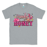 Heather Grey howdy honey Classic Tee - MaliasSmallBusiness